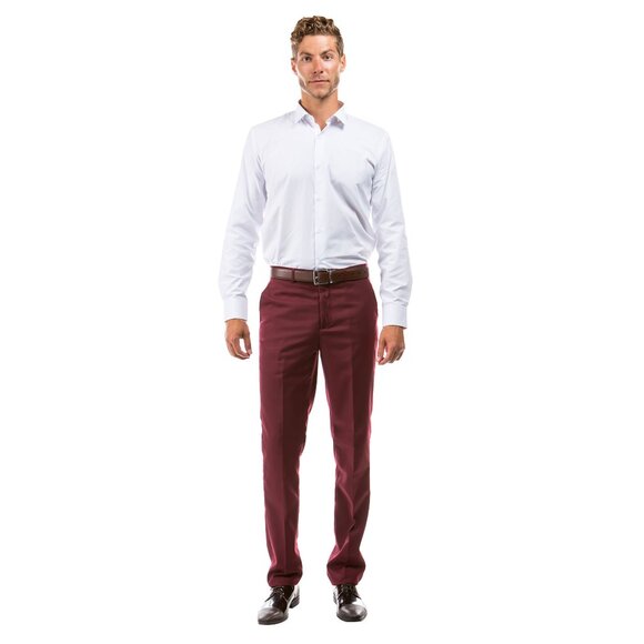 Azzuro Bold Mix 3-Pack of Men’s Dress Pants (Unhemmed/Open Bottom) - Picture 4 of 7